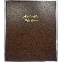 Complete Date Set of Australian 50 Cent 1966 to 2008 Uncirculated in Dansco Supreme Album