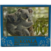 2008 Silver 1oz Coin Gilded Koala