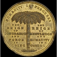 EW Cole Gilt Bronze Token 1879 ~ 1903 D32 / C24 good EF