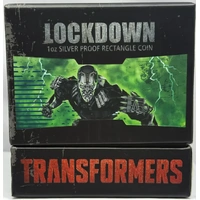 2014 Silver 1 Ounce Proof Coin Transformers Lockdown