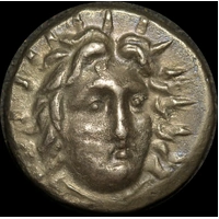Carian Islands (Rhodes) 250 ~230 B.C Silver Didrachm Agesidamos Extremely Fine