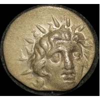 Carian Islands (Rhodes) 170 ~150 B.C Silver Hemidrachm Dexikrates Extremely Fine