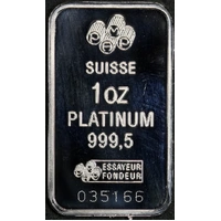 Switzerland PAMP Suisse 1 Ounce Platinum Ingot