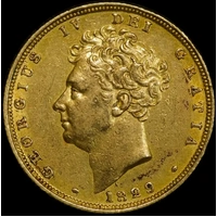 1829 Gold Sovereign George IV S#3801 good VF
