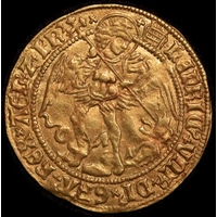 Henry VIII 1509 ~ 1526 Gold Angel S#2265 good VF