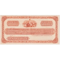 New Zealand Bank of NSW 1923 Ten Shillings Unissued Specimen Pick# S.161 Uncirculated