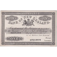 Bank of New Zealand 18-- 1 Pound Unissued Printer's Proof 