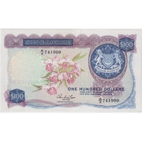 Singapore 1972 100 Dollars P#7c Extremely Fine