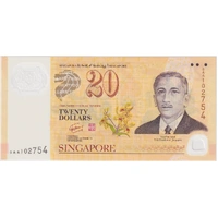 Singapore 2007 20 Dollars P#53 Uncirculated 