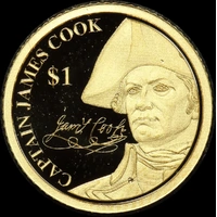 Cook Islands 2016 Gold 1 Dollar Half Gram Coin Cook