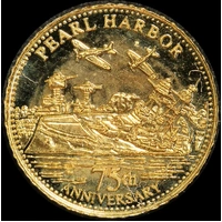 Samoa 2016 Gold 1 Tala Half Gram Coin Pearl Harbour