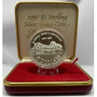 Singapore 1987 Silver Proof 5 Dollars Centenary of the National Museum