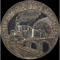 South Africa 1995 Silver 1 Rand Uncirculated Coin Railway Centennial