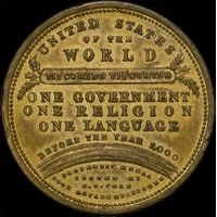 EW Cole Gilt Bronze Token 1879 ~ 1903 D40 / C31 good EF