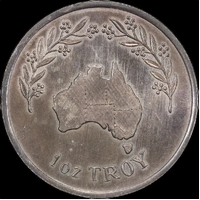 Matthey Garrett Silver 1 Ounce Round Map Type