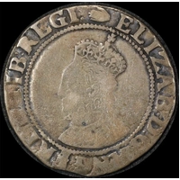 1592 ~ 1595 Silver Shilling Elizabeth I S#2577 Fine