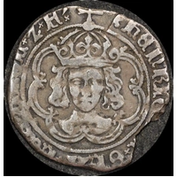 1495 ~ 1498 Silver Groat Henry VII Pansy S#2199 Fine