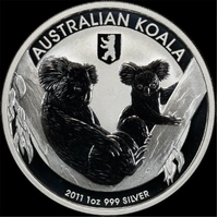 2011 Silver 1 Ounce Coin Specimen Koala Berlin Privy Mark