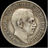 Italian Somaliland 1915 Silver Rupia KM# 6 good VF