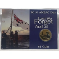 2010 1 Dollar Uncirculated Coin ANZAC Day