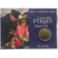 2011 1 Dollar Uncirculated Coin ANZAC Day