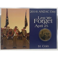 2016 1 Dollar Uncirculated Coin ANZAC Day