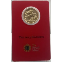2013-I Gold Sovereign Elizabeth II S# SC7A Uncirculated