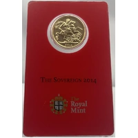 2014-I Gold Sovereign Elizabeth II S# SC7A Uncirculated