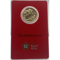 2015-I Gold Sovereign Elizabeth II S# SC7A Uncirculated