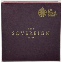 2017 Gold Proof Sovereign Elizabeth II S# SC12