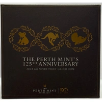 2024 Silver 2oz Gilded Proof Coin 125th Anniversary