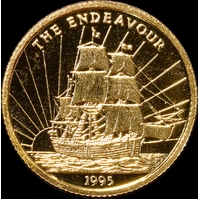 Samoa 1995 Gold Proof 10 Dollars  Endeavour