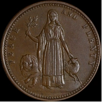 McFarlane Undated Copper Penny A# 360 good VF
