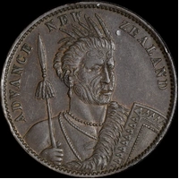 Milner & Thompson Undated Copper Penny A# 378 good EF