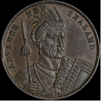 Milner & Thompson Undated Copper Penny A# 378 good VF