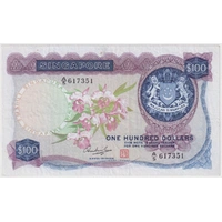 Singapore 1972 100 Dollars P# 6d Extremely Fine