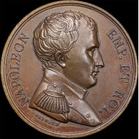 France 1814 Bronze Medal First Abdication of Napoleon