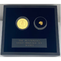 1999 Gold Half Ounce Proof Coin and Natural Nugget