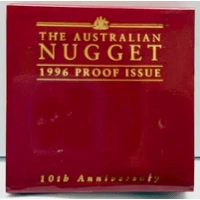 1996 Gold 1/4 Ounce Proof Coin Australian Nugget