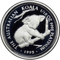 1995 Platinum Tenth Ounce Proof Koala