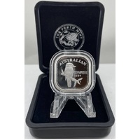 2004 Silver 1/2 Ounce Proof Coin Kookaburra Square Penny