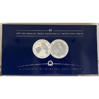 1999 Silver 2 Coin Set 10oz Kookaburra Coins P100 Privy