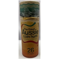 2019 1 Dollar Set of 26 Coins in Unsealed Tube The Great Aussie Coin Hunt - No Folder