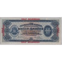 1917 Ten Shilling Collins/Allen R2eF PCGS VF30