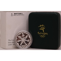 2000 Silver Olympic Proof Coin Reaching the World (II)