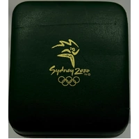 2000 Silver Olympic Proof Coin Great White Shark and Coral