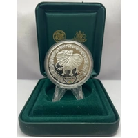 2000 Silver 1 Ounce Olympic Proof Coin Frill-Necked Lizard and Sturt's Desert Pea