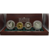 1996 Family of Precious Metals 4-Coin Proof Set – 1 oz Gold, Silver, Platinum & Palladium