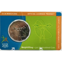 2006 50 Cent Unc Melbourne Commonwealth Games - Weightlifting