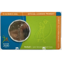 2006 50 Cent Unc Melbourne Commonwealth Games - Netball